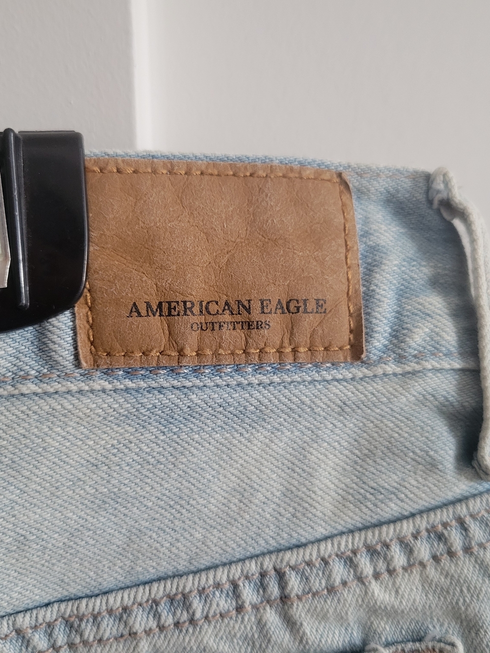 American Eagle Outfitters Light Wash Distressed Denim Cutoff Shorts - Picture 5 of 5
